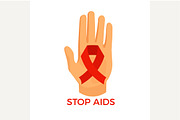 Aids awareness icon