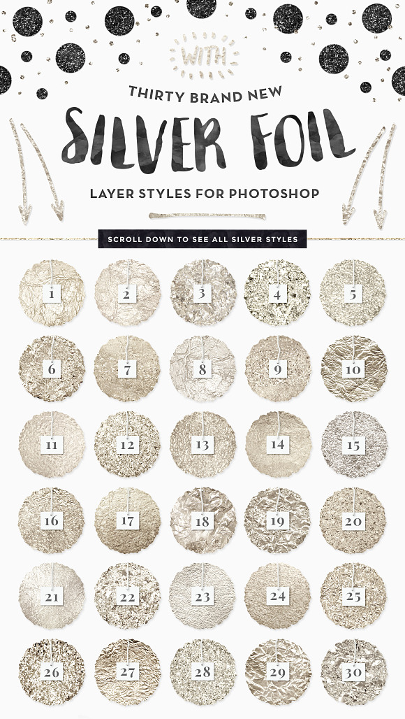The Gold Foil Kit Essentials+Bonus! in Photoshop Layer Styles - product preview 2