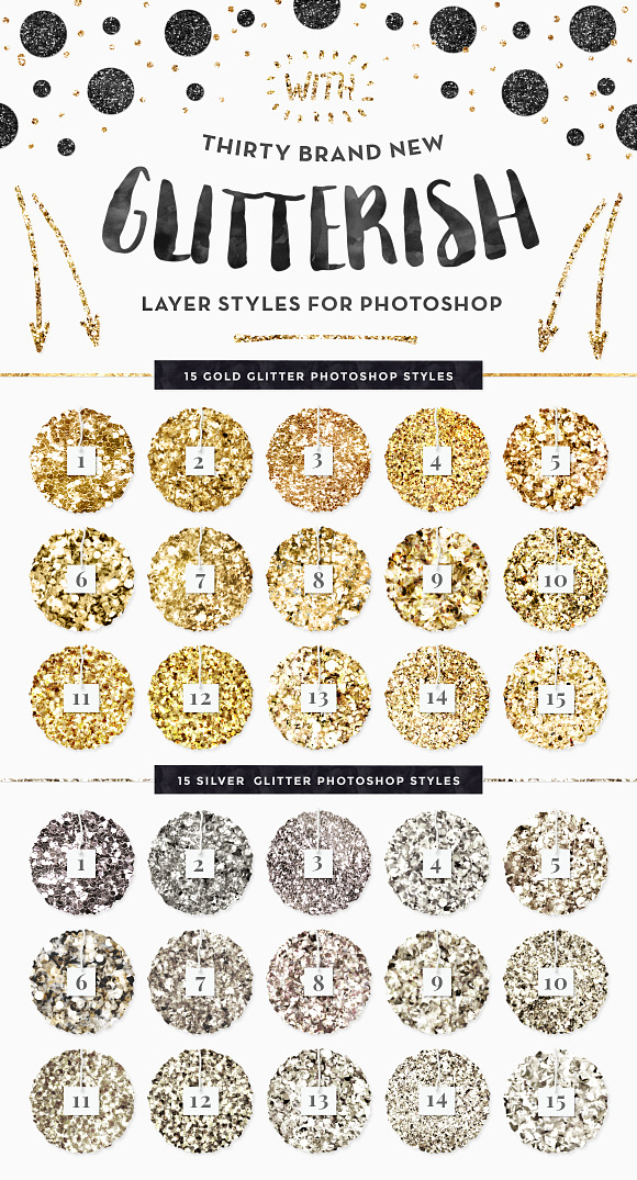 The Gold Foil Kit Essentials+Bonus! in Photoshop Layer Styles - product preview 3