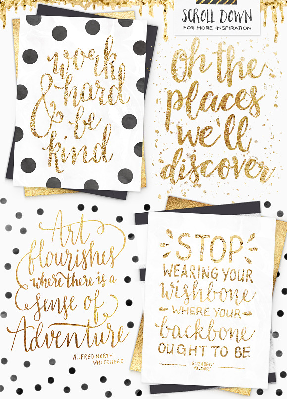 The Gold Foil Kit Essentials+Bonus! in Photoshop Layer Styles - product preview 6
