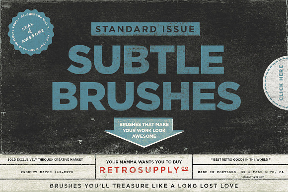 Standard Issue Subtle Brushes for Ps in Photoshop Brushes - product preview 3