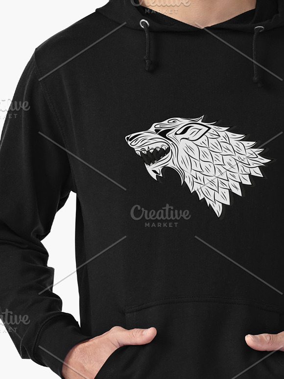 wolf head  vector illustration in Illustrations - product preview 1