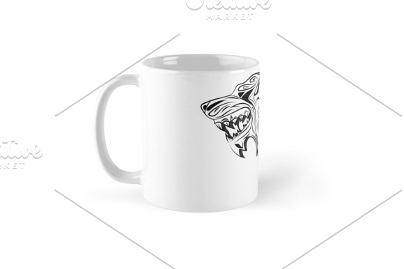wolf head  vector illustration in Illustrations - product preview 2