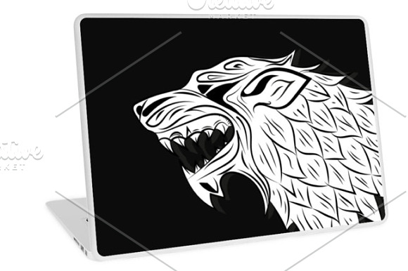 wolf head  vector illustration in Illustrations - product preview 3