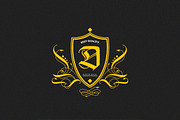 D Vintage Label Logo Template