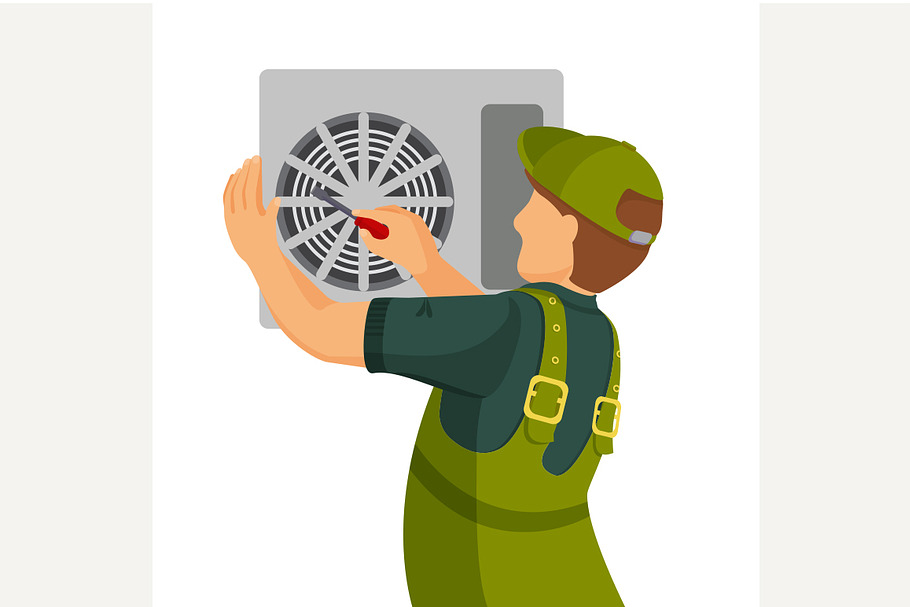 Air conditioner unit repair in Illustrations - product preview 8