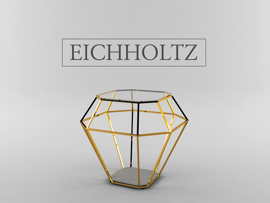Eichholtz Side Table Asscher in Furniture - product preview 2