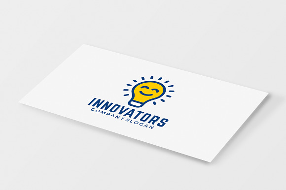 Smiling Bulb Logo Template in Logo Templates - product preview 1