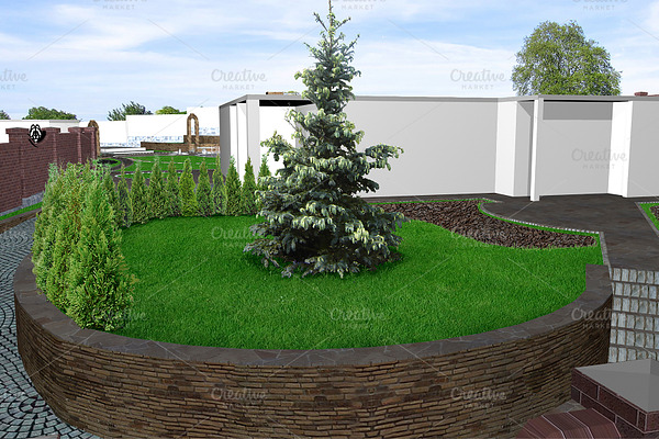 Front yard green design features