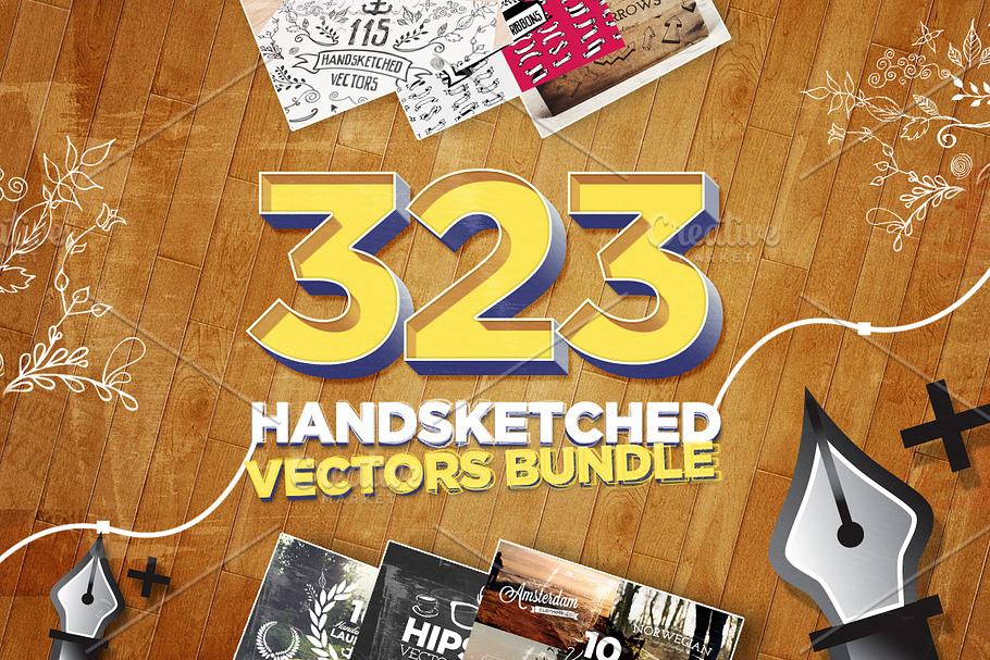 323 Handsketched Vectors Bundle