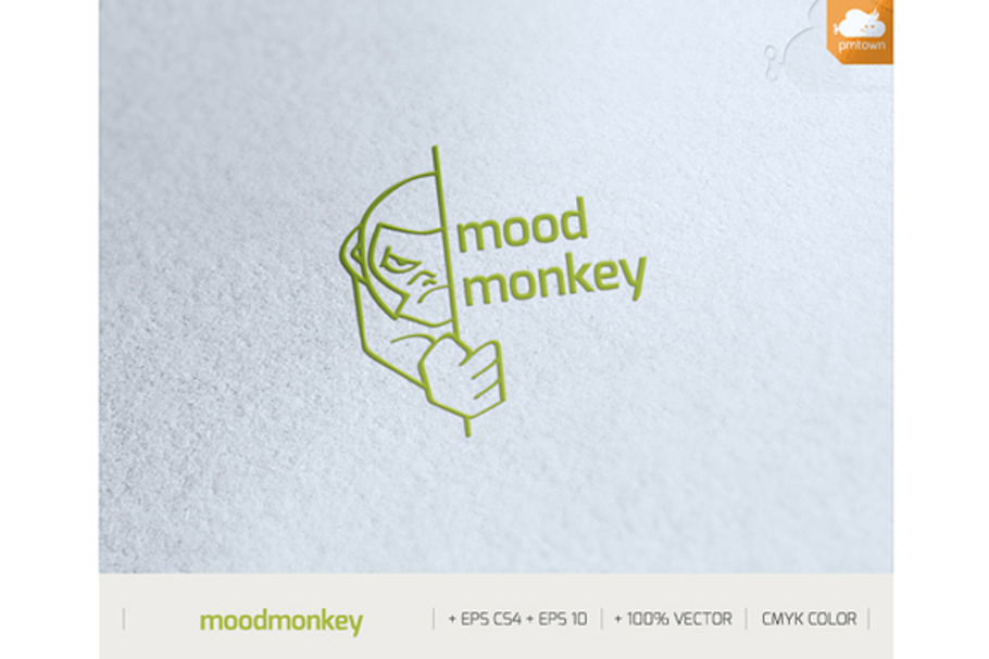 Mood Monkey in Logo Templates - product preview 8