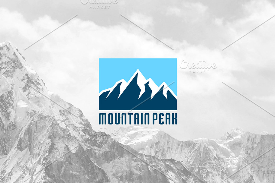 Mountain Peak Logo Template in Logo Templates - product preview 8