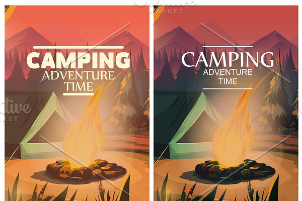 Camping Time Banner