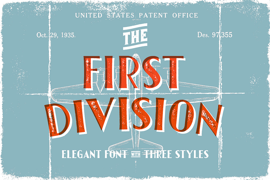 The First Division in Military Fonts - product preview 8