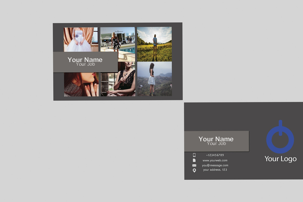 Phosdtr Business Card Template in Business Card Templates - product preview 8