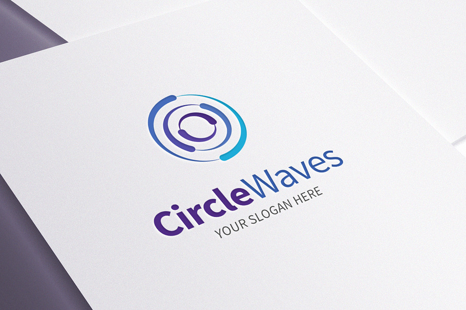 Circle Waves in Logo Templates - product preview 8