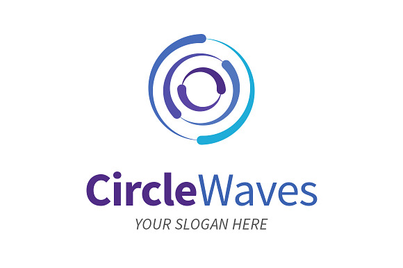 Circle Waves in Logo Templates - product preview 1