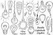 Doodle Light Bulb Clipart