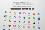 80 Social Media Icons