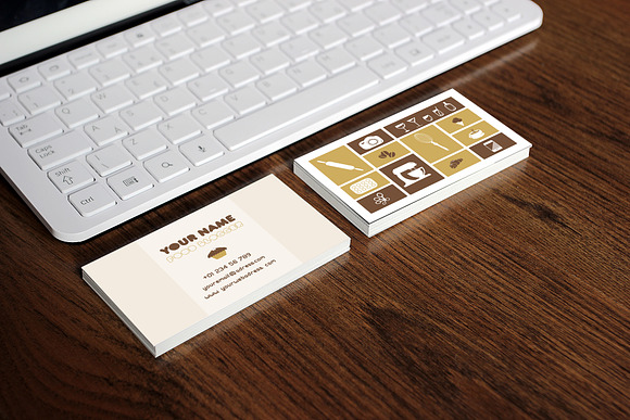 3 Food Blogger Business Cards Temp. in Business Card Templates - product preview 3