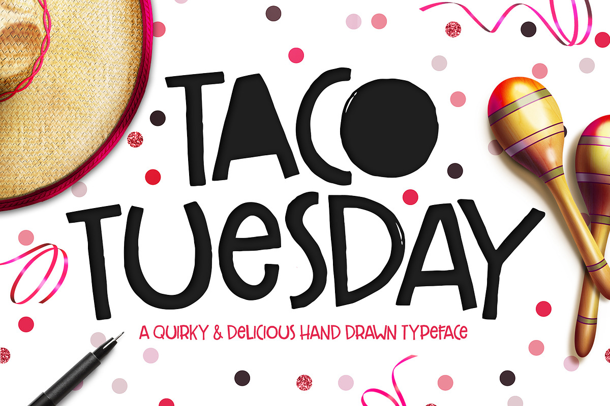 Taco Tuesday Typeface in Display Fonts - product preview 8