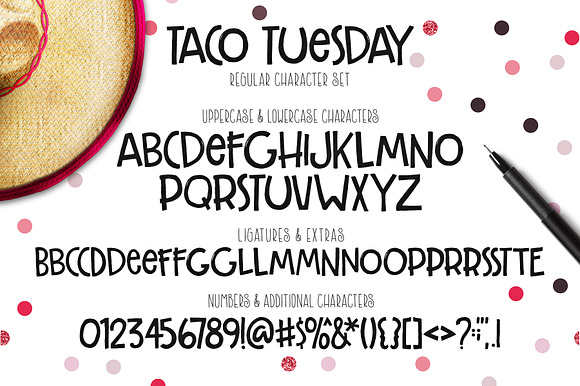 Taco Tuesday Typeface in Display Fonts - product preview 2