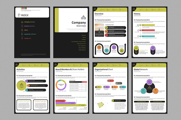 Color theme PowerPoint Vertical in PowerPoint Templates - product preview 1