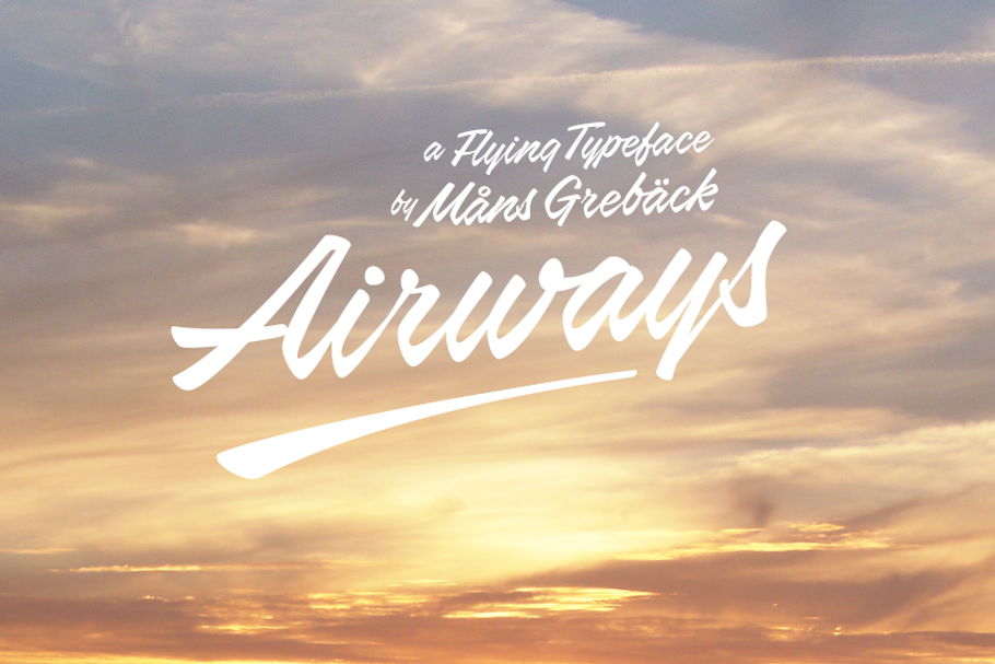 Airways in Script Fonts - product preview 8