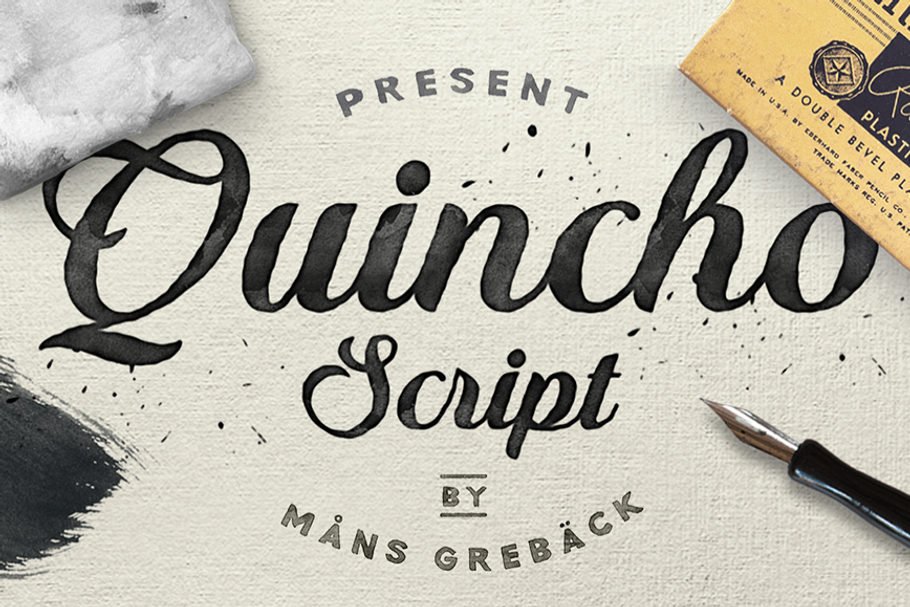 Quincho Script in Script Fonts - product preview 8