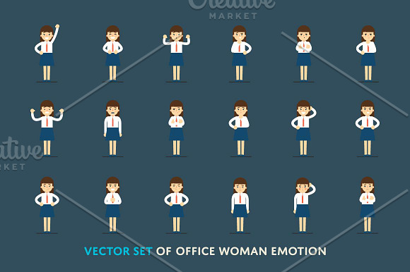 Office and casual characters bundle in Illustrations - product preview 5