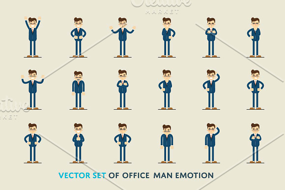 Office and casual characters bundle in Illustrations - product preview 8