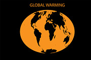 Set of Global Warming info graphics