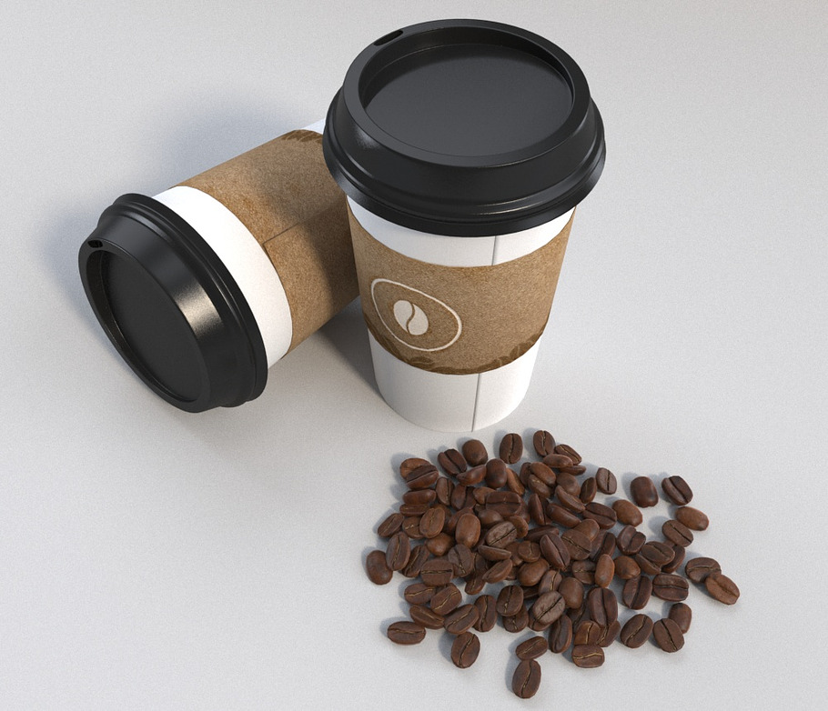 Coffee cup, beans in Food - product preview 2