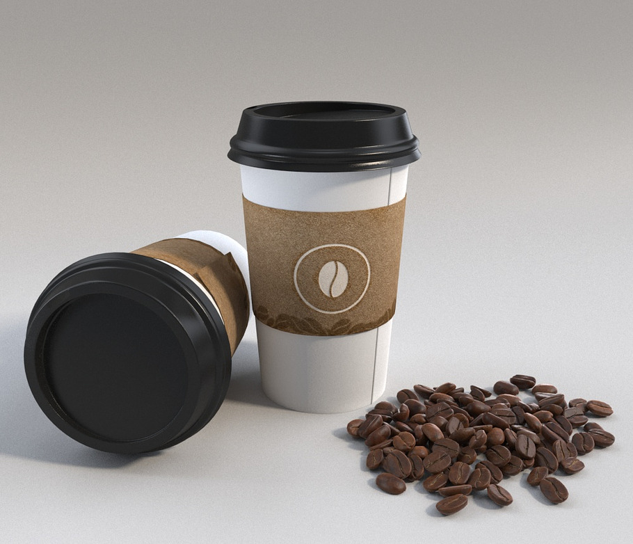 Coffee cup, beans in Food - product preview 4