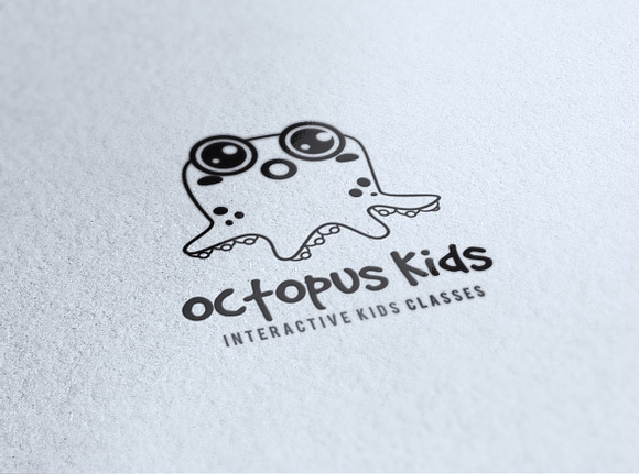 Octopus Kids in Logo Templates - product preview 2