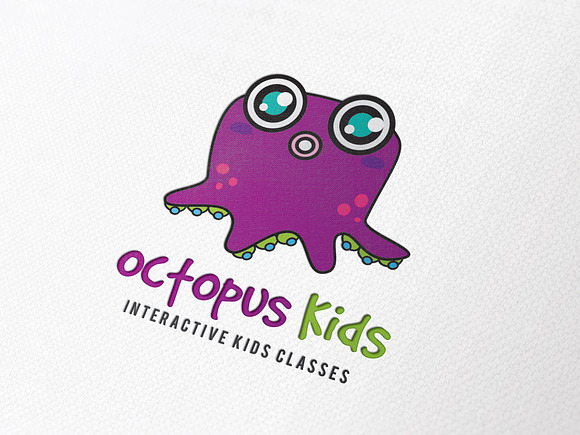 Octopus Kids in Logo Templates - product preview 3