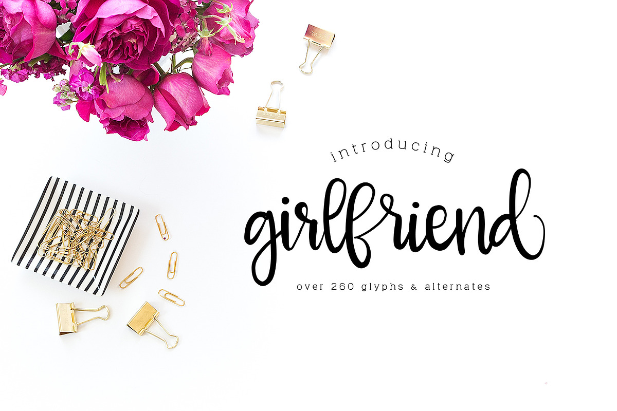 Girlfriend in Script Fonts - product preview 8