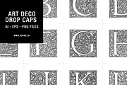 Art Deco Drop Caps