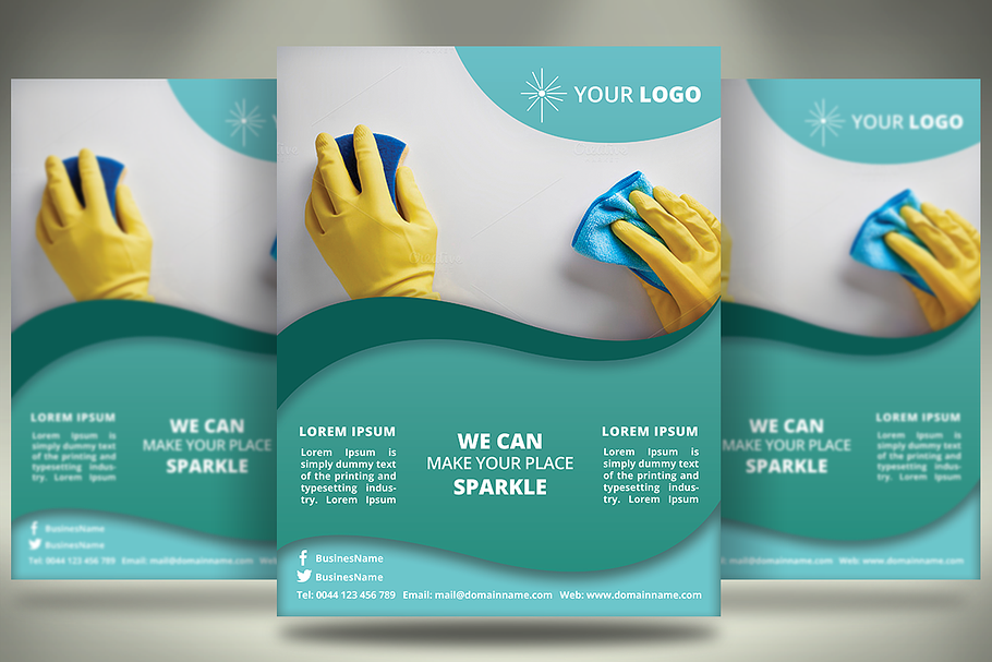 Cleaning Services Flyer - SK in Flyer Templates - product preview 8