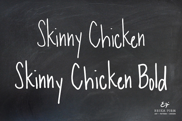 Skinny Chicken Handmade Fonts in Sans-Serif Fonts - product preview 1