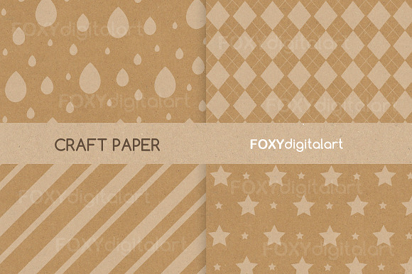 Digital Kraft Paper White Patterns in Patterns - product preview 2