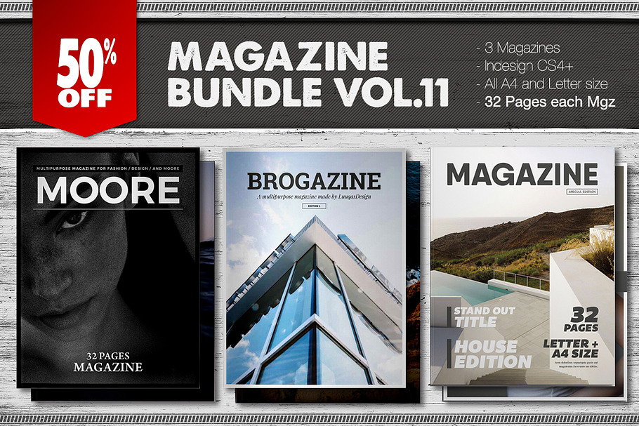 Magazine Bundle 11 in Magazine Templates - product preview 8