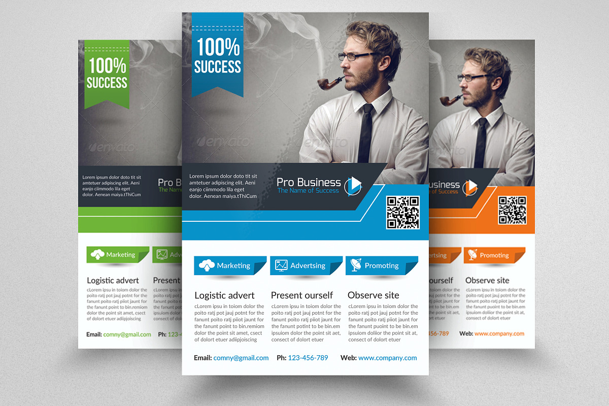Business Corporate Flyer Template in Flyer Templates - product preview 8