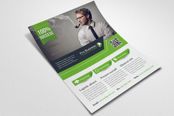 Business Corporate Flyer Template in Flyer Templates - product preview 2