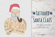 Tattooed Santa Claus