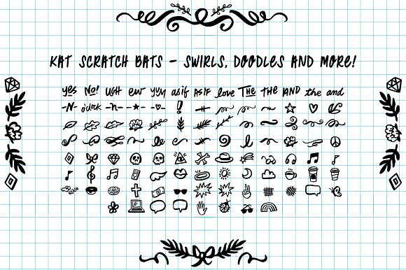 Kat Scratch Font in Sans-Serif Fonts - product preview 4