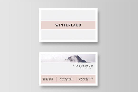 Business Card Template  in Business Card Templates - product preview 1