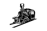 Vintage Steam  Train Locomotive