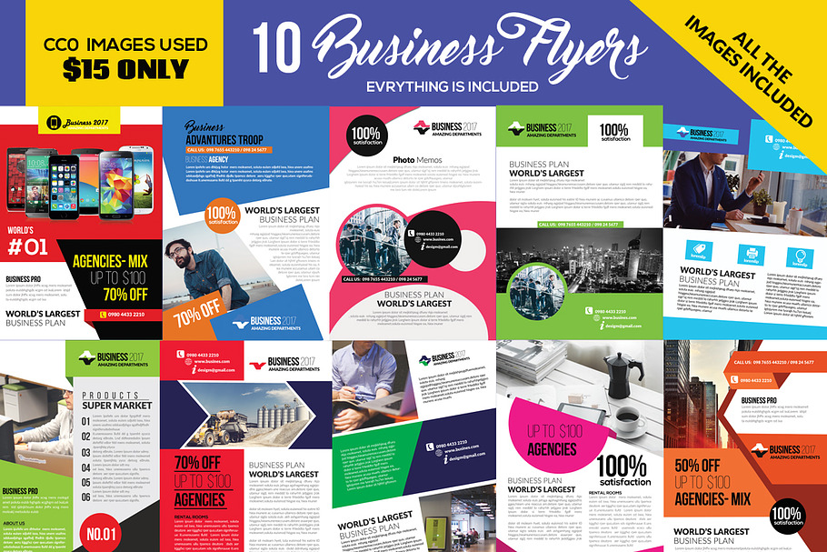 10 Corporate Flyers Template Bundle in Flyer Templates - product preview 8