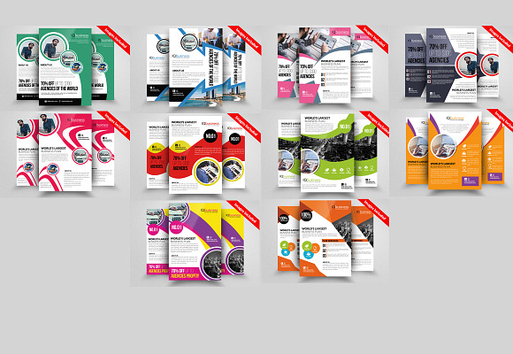 10 Corporate Flyers Template Bundle in Flyer Templates - product preview 1